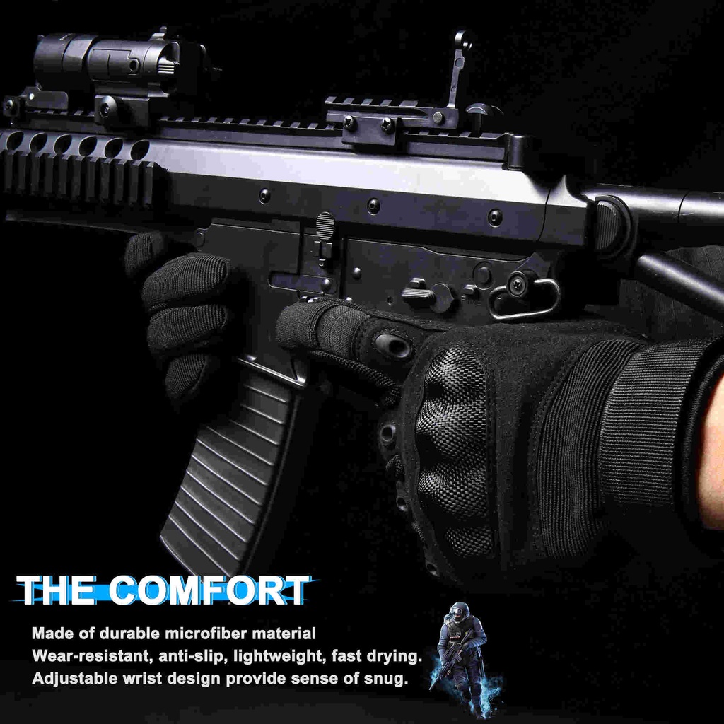 Găng Tay Đi Xe Máy Bằng Sợi Carbon Ốp