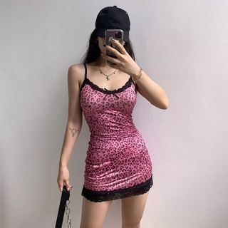 DUNEA Đầm Body Hoạ Tiết Da Báo Thiết Kế Quyến Rũ Dành Cho Phái Nữ