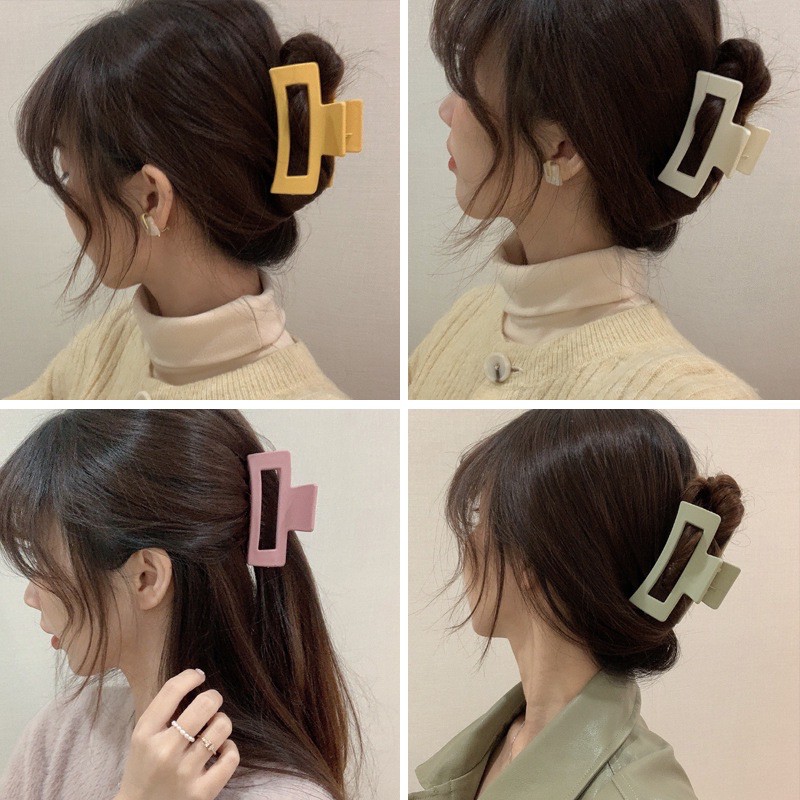 Kẹp tóc càng cua cỡ lớn thời trang dành cho nữ phong cách Hàn Quốc nhiều màu