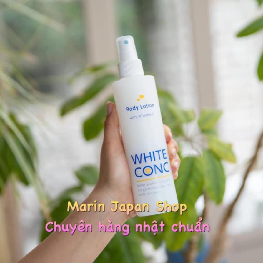 (SALE) Lotion White Conc xịt dưỡng trắng da body hàng Nhật Bản chính hãng