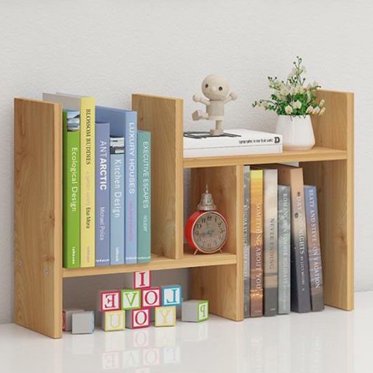 Kệ Sách Gỗ Mini Để Bàn Làm Việc Và Phòng Học Lắp Ghép Đa Năng Gỗ MDF Cao Cấp | BigBuy360 - bigbuy360.vn