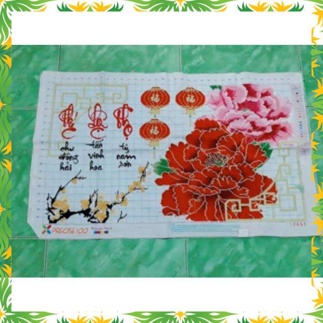 Hot - Tranh thêu rồi chưa khung 90x60