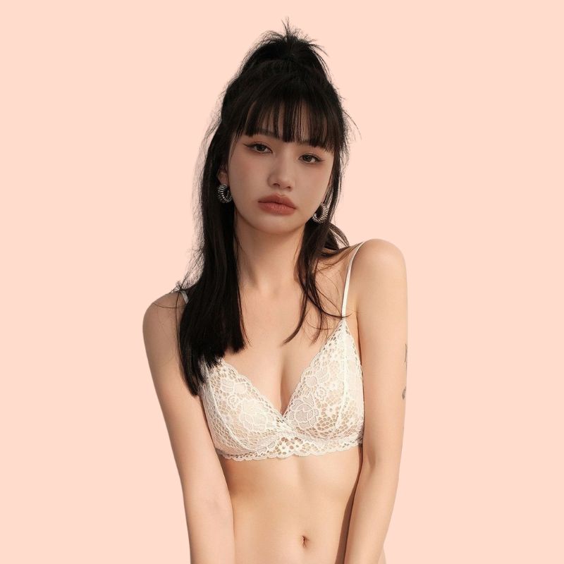 Áo Lót Nữ Mút Mỏng Nâng Ngực Sexy SU Official, Áo Bra 2 Dây Cài Sau 3008