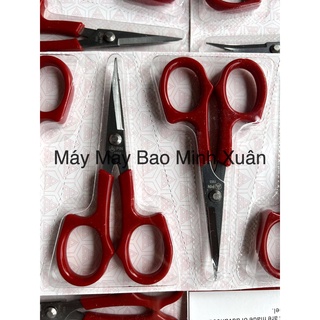 Kéo cắt chỉ bấm chỉ thêu mũi cong cán đỏ pin-1553