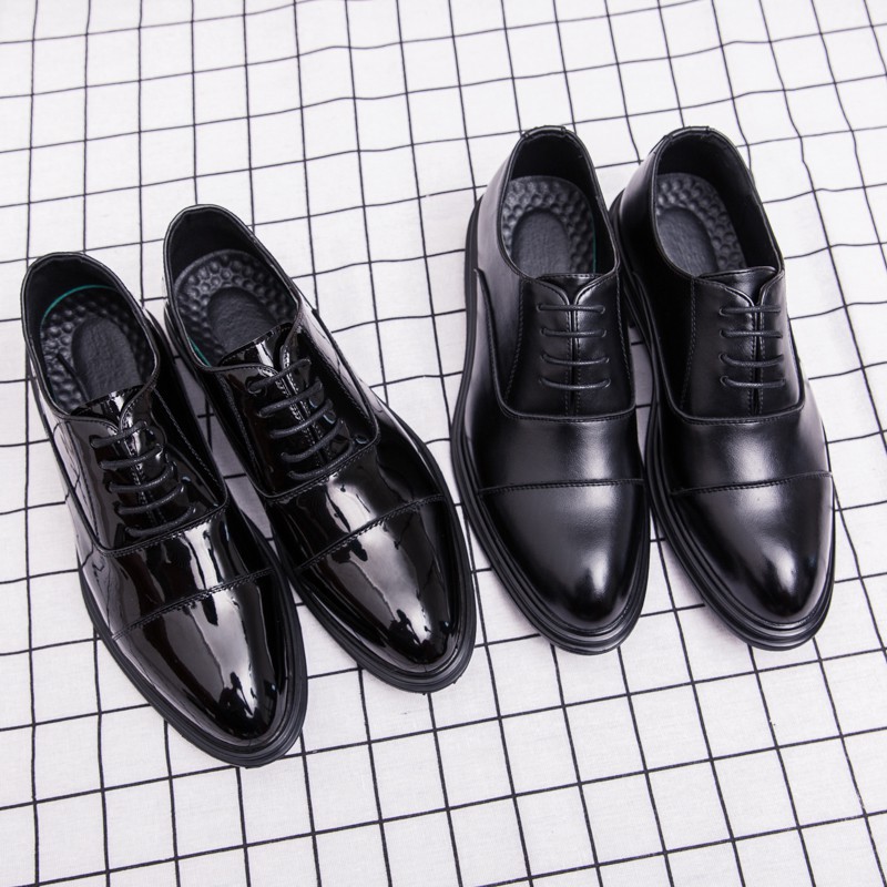 Office style leather shoes for men