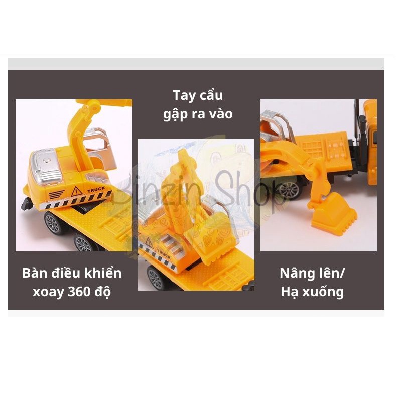 Đồ chơi xe công trình cho bé tỉ lệ 1:64