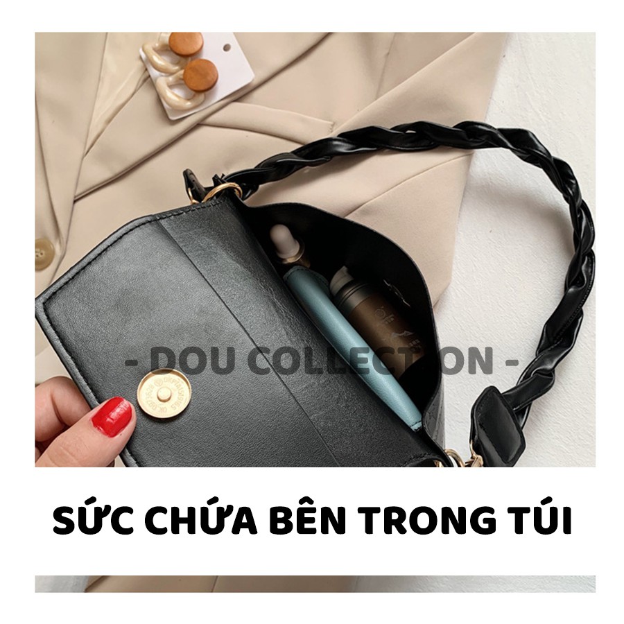 [NowShip2h] Túi Xách Đeo Vai Nữ Thời Trang Phối Dây Đeo Đan Chéo Sành Điệu - JACK.Danni - Mã XT012