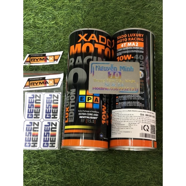 Nhớt siêu cao cấp XADO Moto Racing Oil Revitalizant 10w40