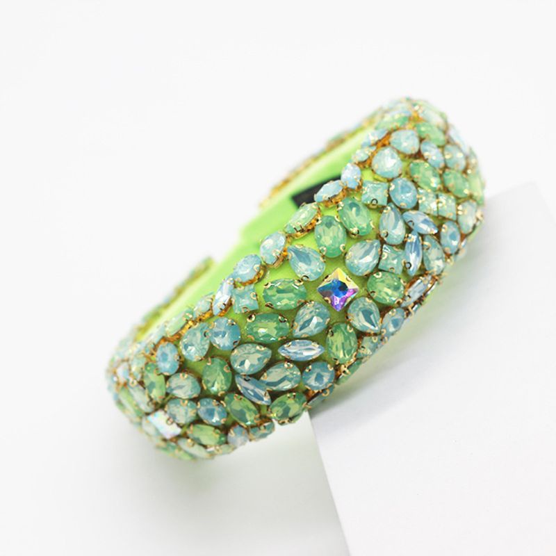 Flgo Băng Đô Mút Xốp Đính Đá Pha Lê Màu Kẹo Ngọt Phong Cách Baroque