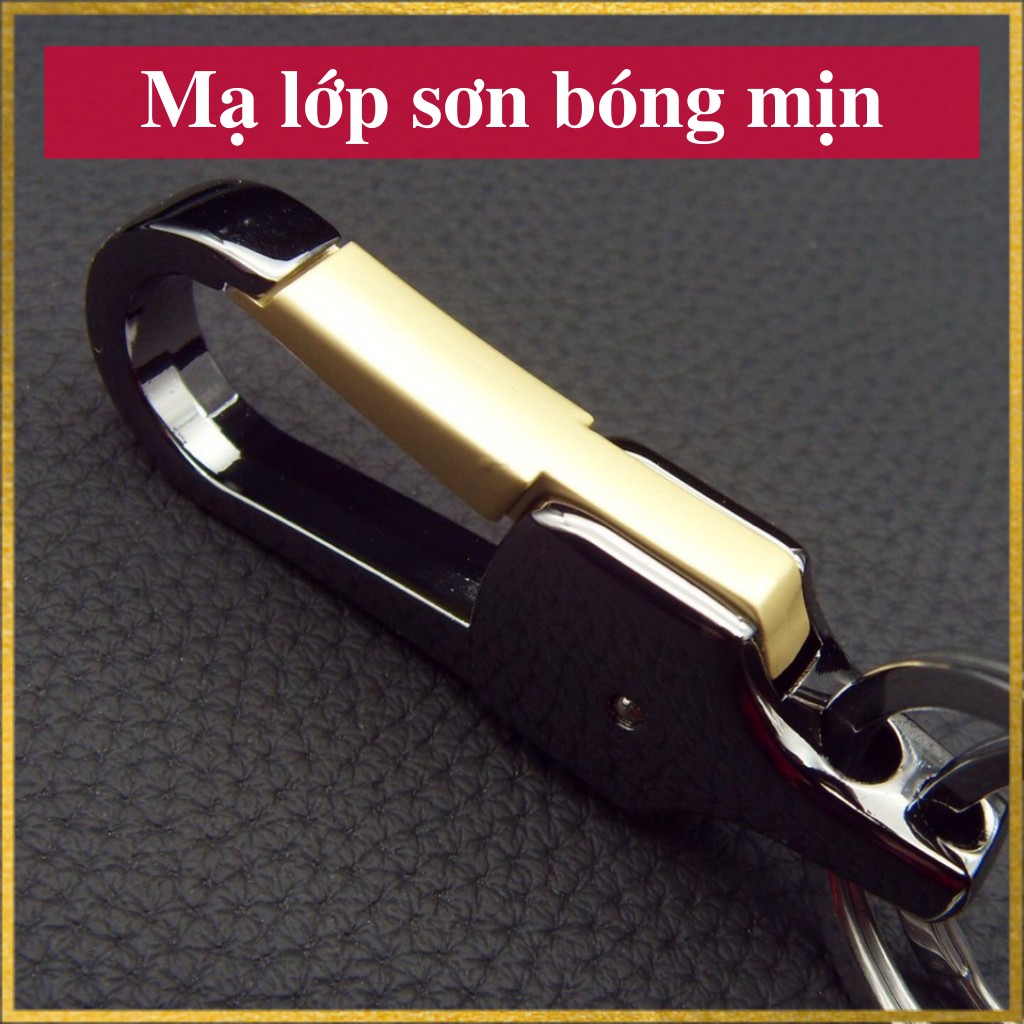 Móc khóa nam OMUDA móc treo chìa khóa xe máy oto hợp kim có chốt cài mẫu - A8017