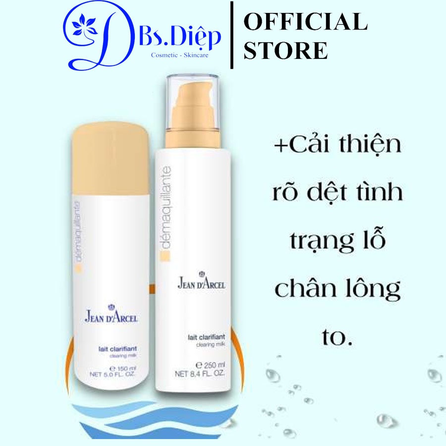 Sữa rửa mặt Jean d’Arcel cho da dầu mụn và da khô nhạy cảm 150ml, 250ml, 500ml