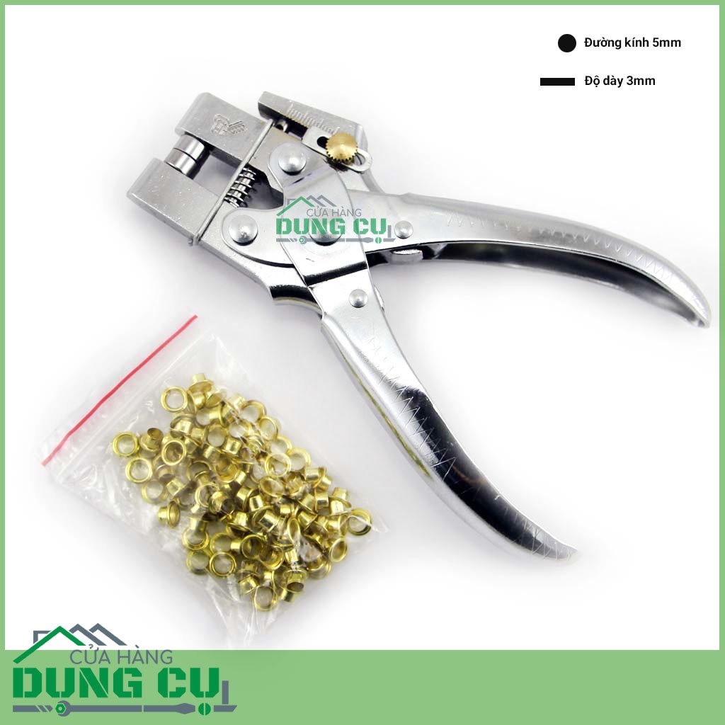 Kìm đục, bấm lỗ giấy kèm khoen