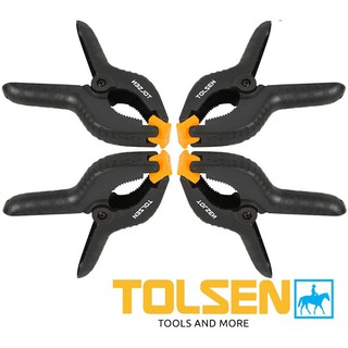 Tolsen bộ 4 kẹp gỗ chữ a bằng nhựa 4inch 10198