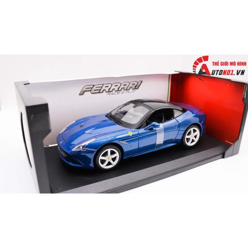 XE MÔ HÌNH FERRARI CALIFORNIA T CLOSED TOP CÓ MUI - KHÔNG MUI 1:18 BBURAGO