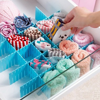 &lt;Video Review&gt; Tấm Nhựa Vách Chia Ngăn Bàn Tủ Kéo Đa Năng Tiện Lợi Để Đồ Lót Nhiều Màu Trang Trí Cắt Ghép Dễ Dàng U083