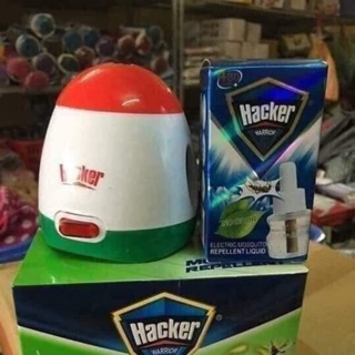 Đèn đuổi muỗi HACKER _100%hương tự nhiên. Combo sỉ 10 lọ tinh dầu với 1 đèn