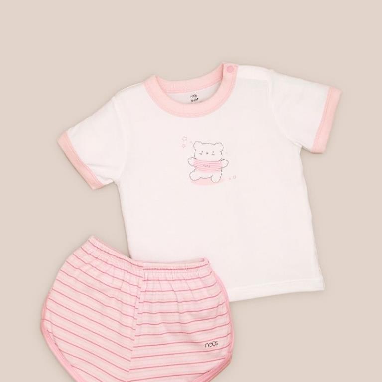 Bộ Quần Áo Cộc Cao cấp Nous Cài Vai Cộc Hình Thú Cho Bé Trai Bé Gái  - Chất Liệu Nu Petit (Size từ 3-18M) - S22