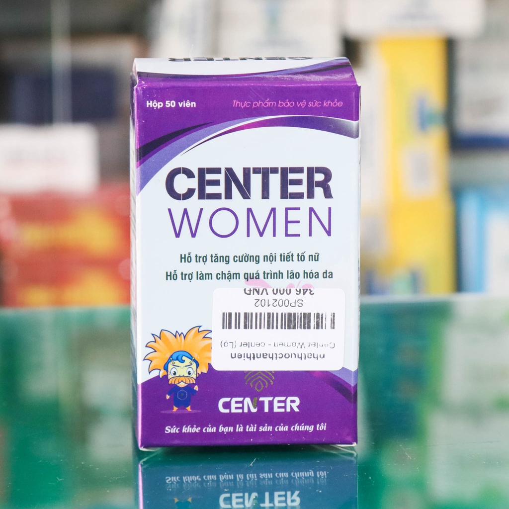 Center Women – Hỗ trợ Giảm nám da, ngăn ngừa lão hóa, tăng sinh lý Nữ (Hộp 50 viên)