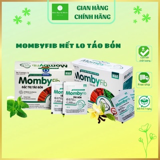 (Sẵn hàng hỏa tốc) MOMBY FIB - CỐM VI SINH CHO MẸ & BÉ  ĐÁNH BAY TÁO BÓN (MOMBYFIB HỘP 12 GÓI)