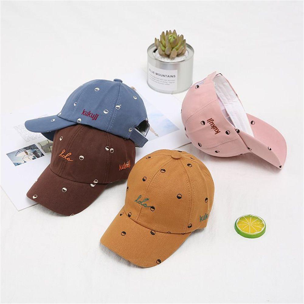 Mũ Lưỡi Trai Cotton Mềm Mại In Chữ Phong Cách Bóng Chày Dành Cho Bé Trai Gái