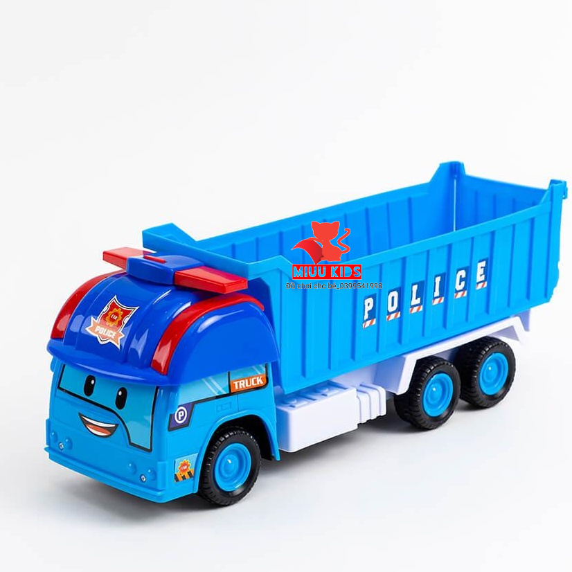 Xe Tải Công Trình Poli Cỡ Lớn  (38x16x12cm )Bằng Nhựa Cao Cấp Hàng Việt Nam
