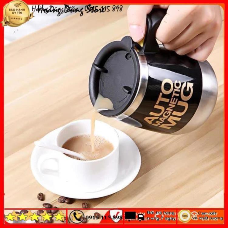 💥[HÀNG CHÍNH HÃNG]💥 Cốc pha cà phê tự khuấy lùn dung tích 350ml mẫu mới 2019 | Cốc cà phê lốc xoáy