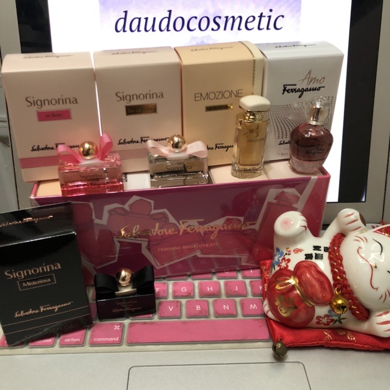 [ set mini ] Tách Set nước hoa Salvatore Ferragamo Signorina EDP - Si In Fiore - Misteriosa - Amo - Emozione -  EDP 5ml