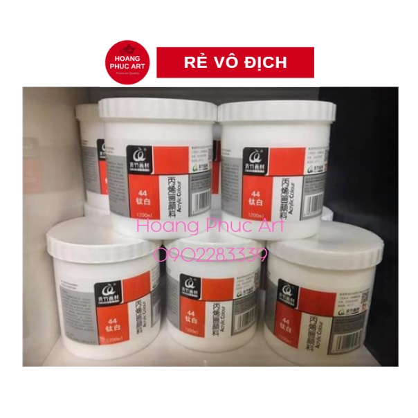Màu Acrylic trắng hộp to - 1200 ml