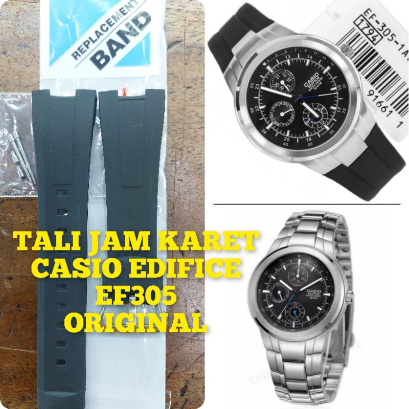 Dây Đeo Cao Su Chính Hãng Cho Đồng Hồ Casio edifice EF 305