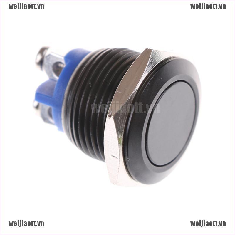 1 Công Tắc Khởi Động Bằng Thép Không Gỉ Màu Đen 16mm Chống Thấm Nước
