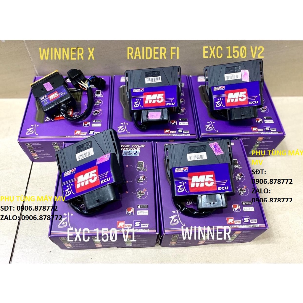Ecu lập trình UMA M5 chính hãng cho EX150/WINNER SONIC/RAIDER SATRIA. Yêu Thích ❤️❤️❤️