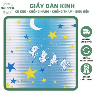 GIẤY DÁN KÍNH NGÔI SAO THỎ XANH KHỔ 90 KÍNH MỜ CHỐNG NẮNG CHỐNG NƯỚC
