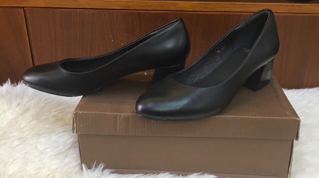 Gót vuông 4p Vagabond da thật hàng VNXK