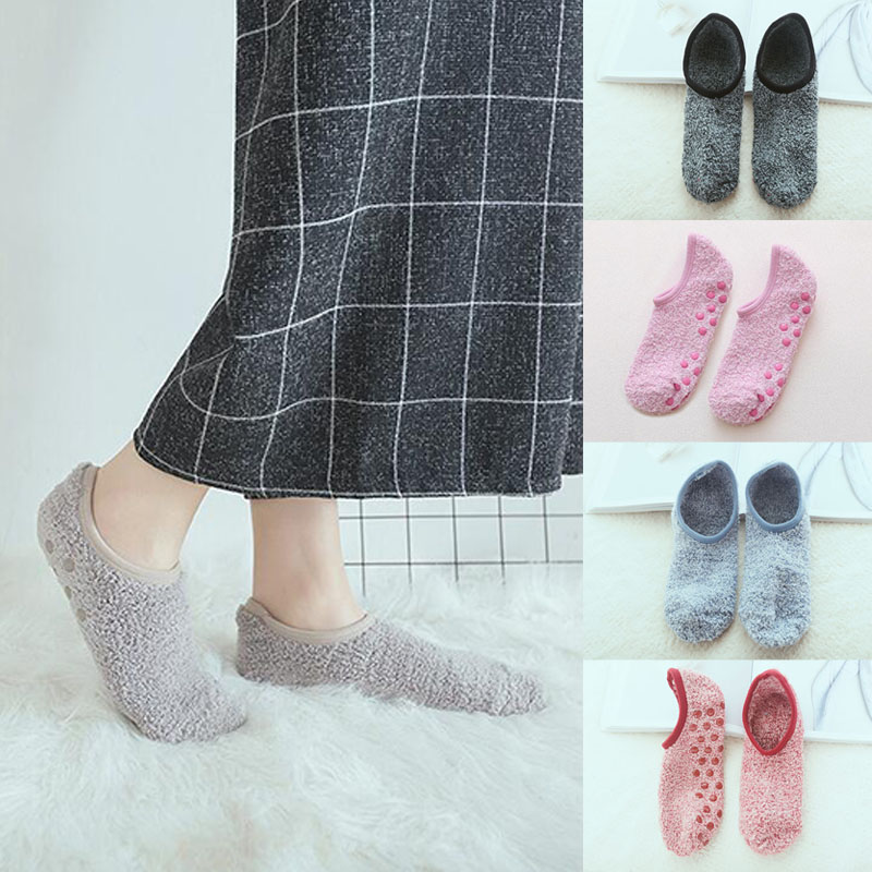 Vớ Nhung Đi Trong Nhà Chống Trượt Thời Trang Mùa Đông Dành Cho Nữ