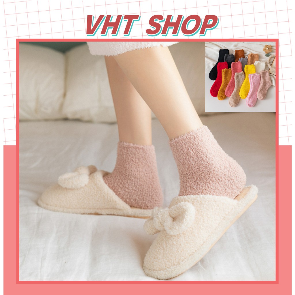 Tất nữ len lông cừu ấm áp phong cách vintage Hàn Quốc TC55 - VHT SHOP | BigBuy360 - bigbuy360.vn