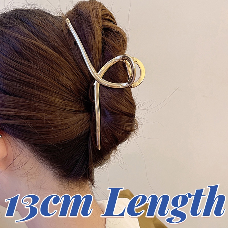 Kẹp Tóc Càng Cua Kim Loại Cỡ Lớn 13cm Chất Lượng Cao Cho Nữ