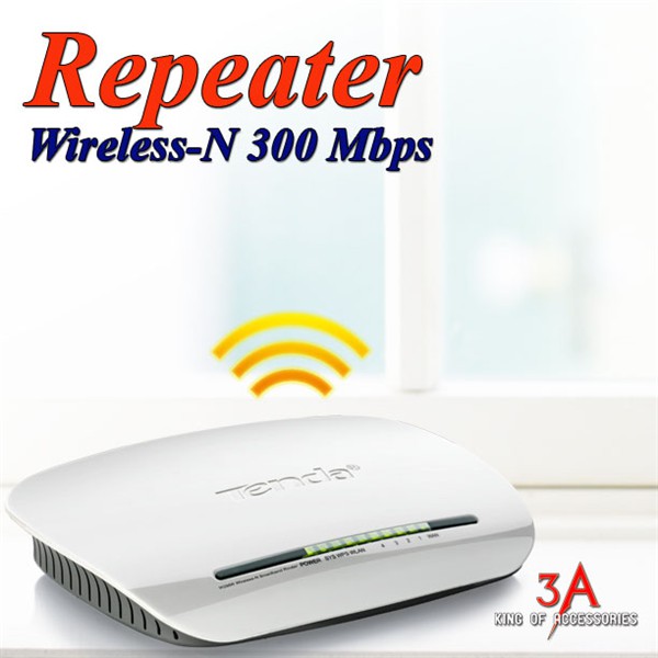 [Mã SKAMSALE03 giảm 10% đơn 200k] Bộ phát wifi 2 Anten Tenda W368R kiêm Repeater Chuẩn N 300Mbps