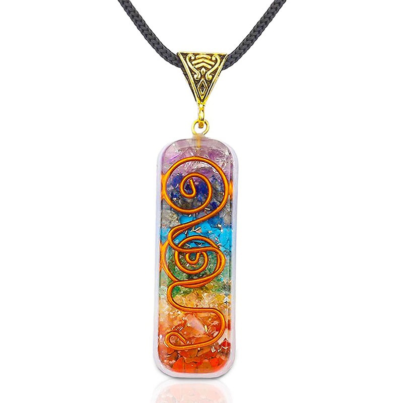 Vòng cổ Mặt Đá Chakra 7 Chakras Có Thể Điều Chỉnh