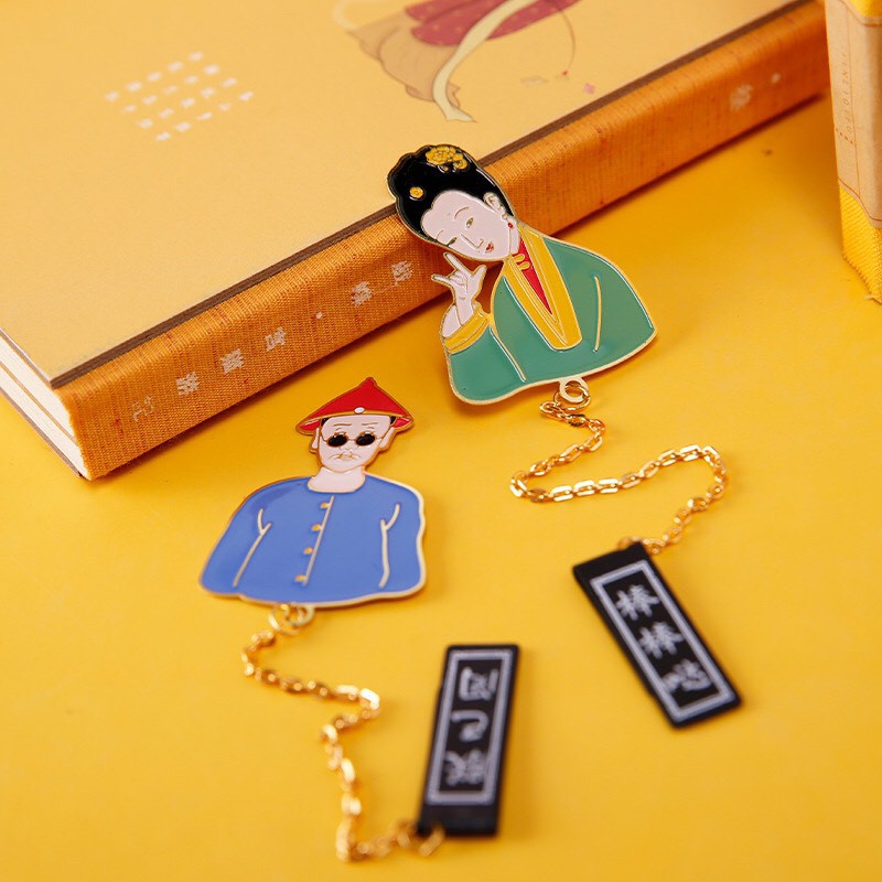 Bookmark kim loại cổ phong cung đình Trung Quốc quà tặng