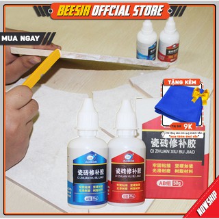 [Kèm Quà Tặng] Bộ Đôi Keo Sửa Chữa Dán Gạch Men, Gốm Sứ Cao Cấp LKB BEESIR