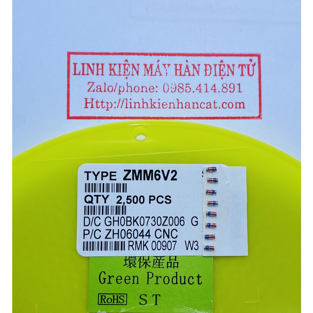[ Gói 100 Con ] Diot Zenner 6V2 SMD Kiểu 1206 1/2W - linh Kiện Điện Tử