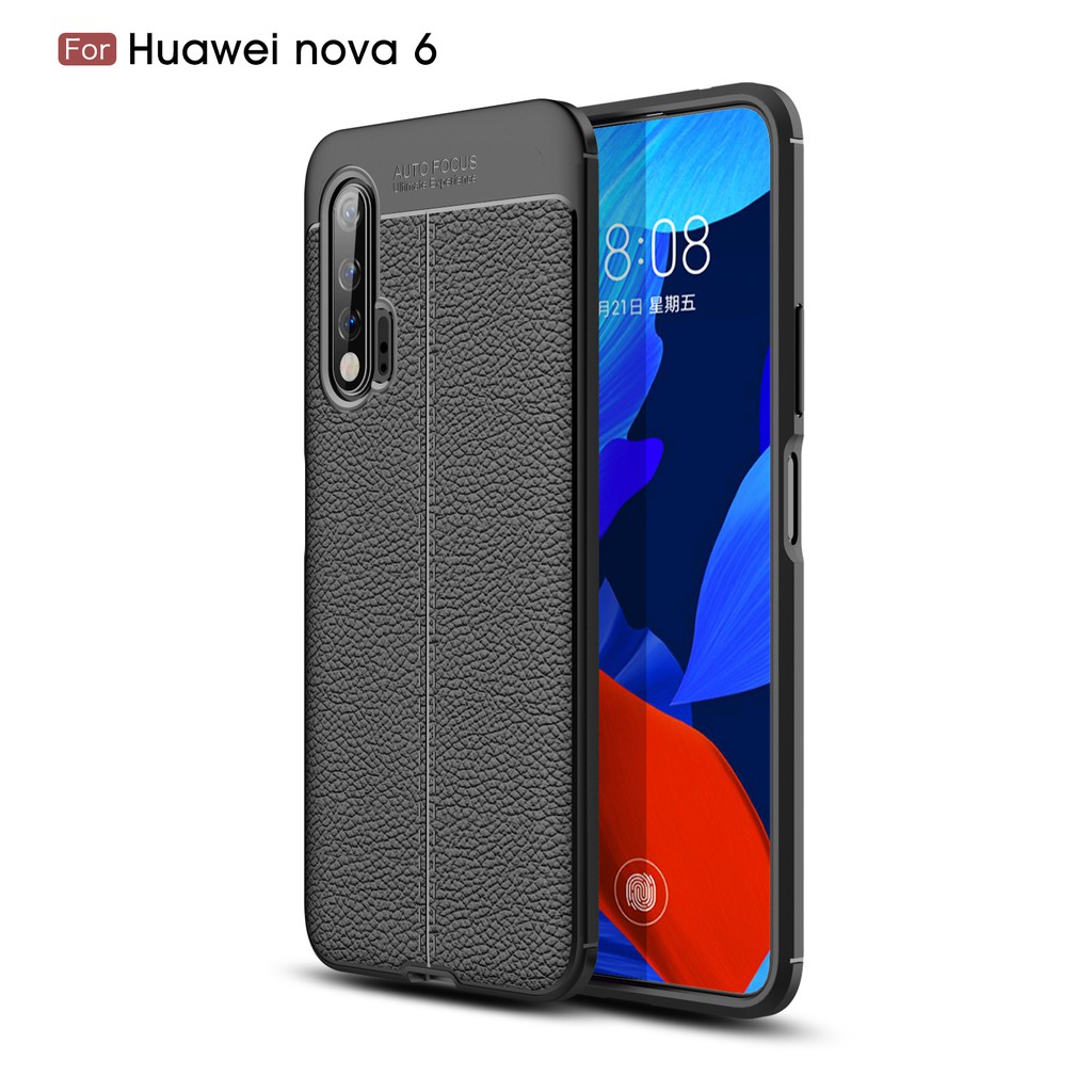 Ốp lưng TPU da chống sốc cho Huawei Nova 6 / Nova 6 S