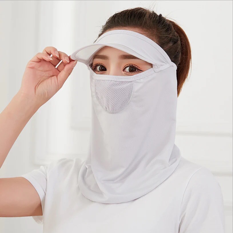Khẩu Trang chống nắng💥FREESHIP💥 NIJA Che Kín Mặt, Cổ. Khẩu Trang Vải Lụa Lạnh Thoáng Khí | BigBuy360 - bigbuy360.vn