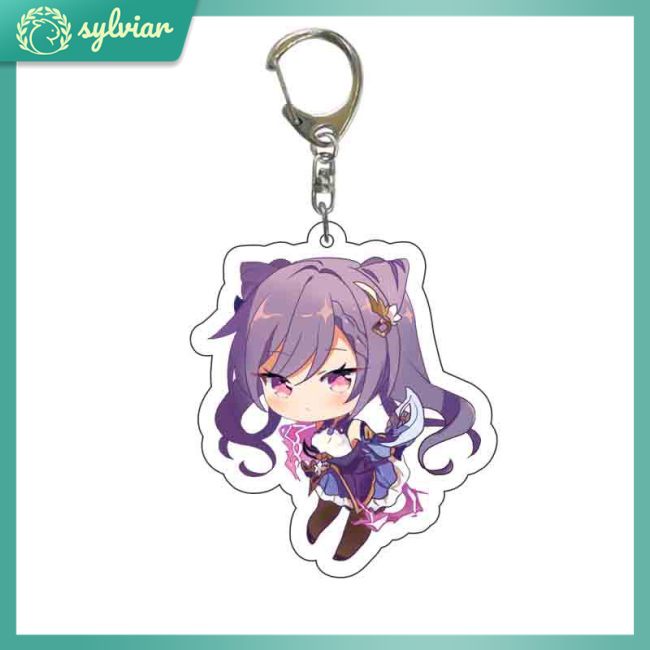 Móc Khóa Hình Nhân Vật Anime Genshin Venti Paimon Diluc Klee Dễ Thương Dành Cho Nữ