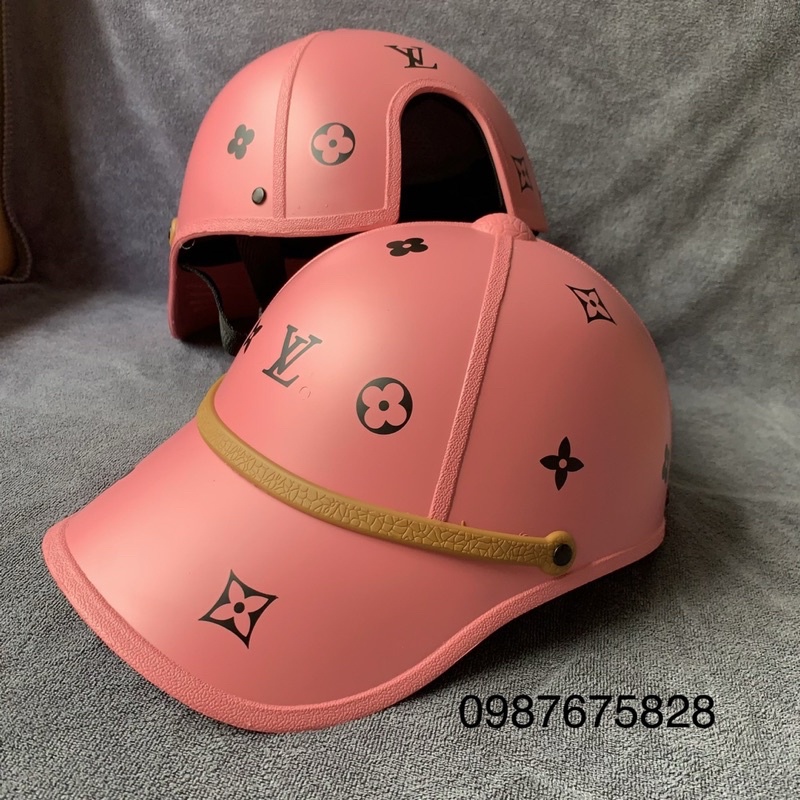 NÓN BẢO HIỂM KẾT TEM LV ❤️❤️❤️ THỂ THAO đai inox CHO NAM NỮ