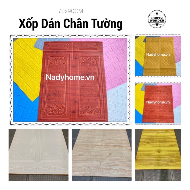 Xốp Dán Tường 3D. Xốp Dán Chân Tường khổ Siêu Lớn 70x90CM. Cực Đẹp - FREESHIP. | BigBuy360 - bigbuy360.vn
