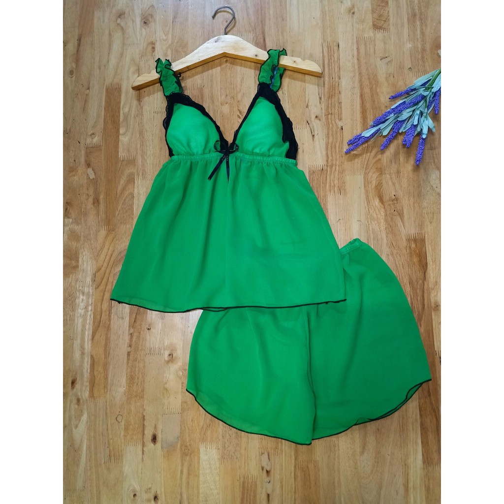 Bộ Ngủ 2 Dây Có Lót Ngực ( Nhiều Màu )