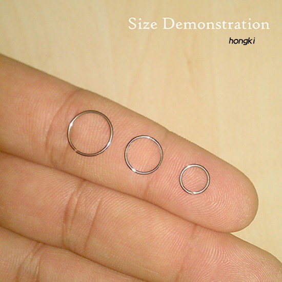 1 Khuyên Mũi Bằng Thép Mỏng 0.8mm