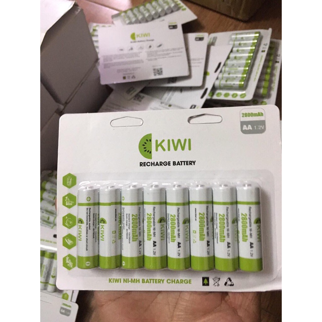 Pin Sạc AA 4 viên KIWI Dung lượng 2800mAh Dùng micro, máy ảnh, Remote