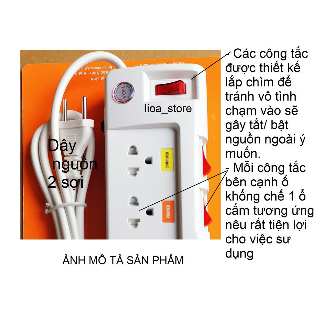 Ổ CẮM HI - END  LiOA 5OFSSV2.5 - CỐ ĐỒNG HỒ V.